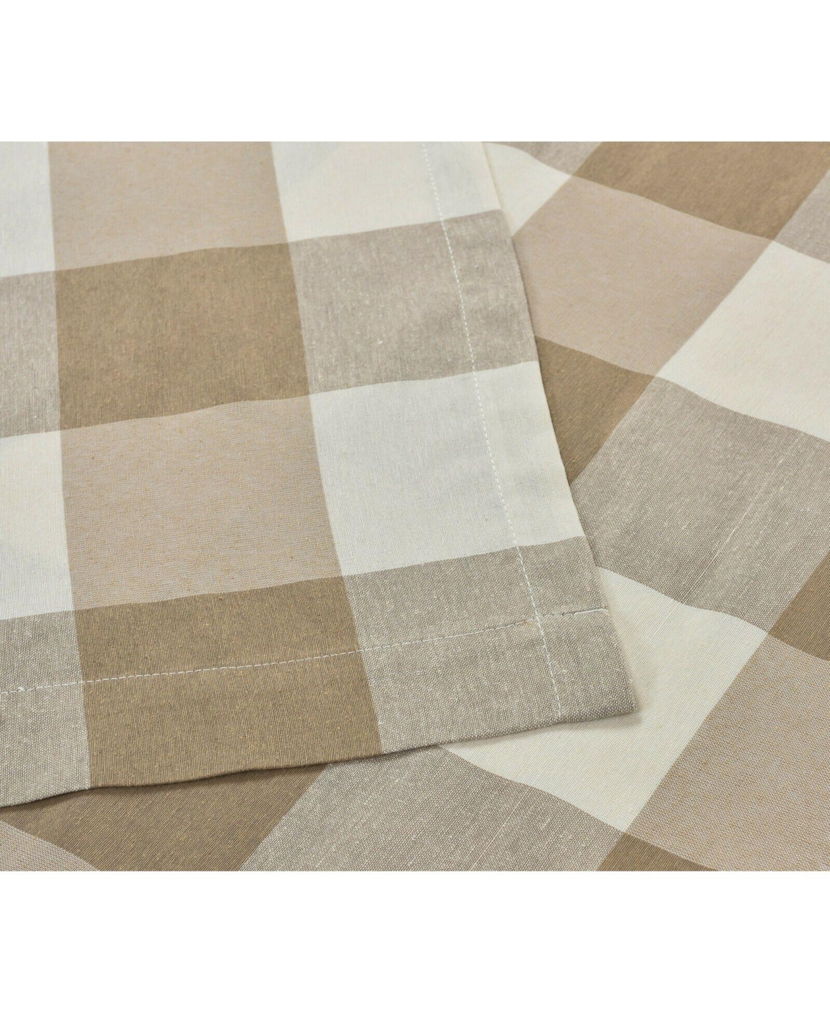 Kate Aurora Country Farmhouse Living Classic Buffalo Plaid Checkered Single Grommet Top Window Curtain Panel - 54 in. W x 84 L, Burgundy