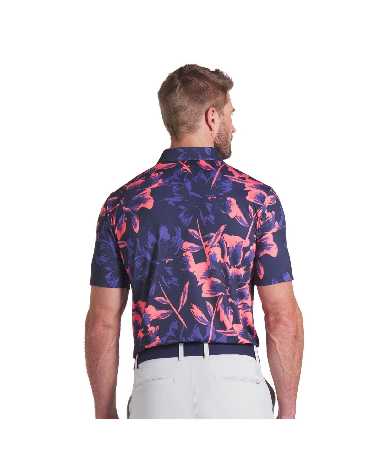 Puma Golf Men's Puma Mattr Broken Flower Golf Polo