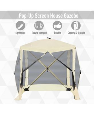 7.1' x 7.1' Outdoor Pop Up Party Tent Canopy w/ Carry Bag,