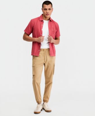 Men's Garment-Dyed Cargo Jogger Pants