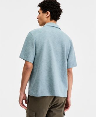 Men's Michael Textured Short-Sleeve Camp Shirt