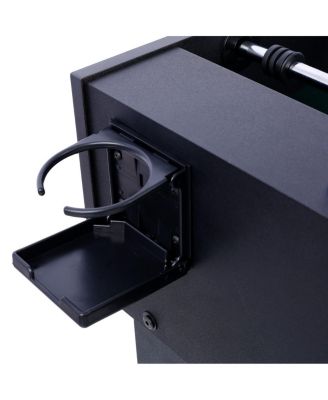 MDF Foosball Table with Steel Rods,  Modern Foosball Table with Non-Slip Handles for Adults, Indoor Soccer Game Table