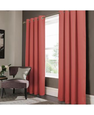 Anchorage Blackout Grommet Single Curtan Panel - 54" x 90", Coral