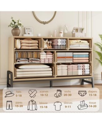 7 Dresser for Bedroom, Freestanding 52" Wide Drawer Dresser