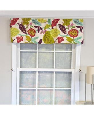 100% Cotton High Quality Antonia Tailored Window Valance with 1.5" Rod Pocket 50" W X 12" L Spring