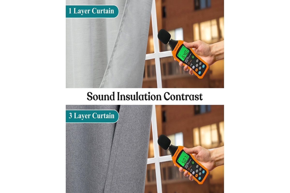 Superior Nyan 100% Blackout Machine Washable Curtains, Set of 2 Panels