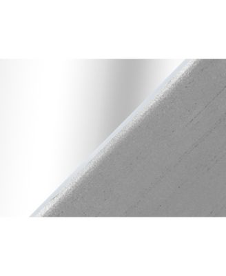 Accent Table, Side, End, Nightstand, Lamp, Living Room, Bedroom, Clear Mirror, Grey, Transitional