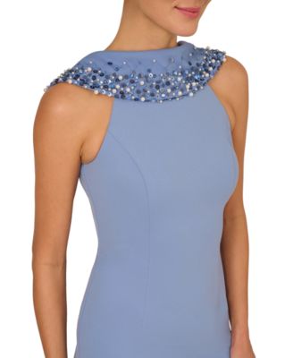 Women's Embellished Roll Neck Gown