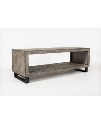 Mulholland Drive 56" Modern Distressed Solid Wood Coffee Table