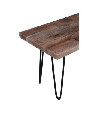 Nature's Edge 48'' Modern Solid Wood Live Edge Bench