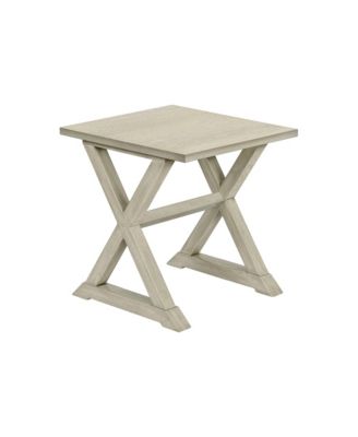 Accent Table, End, Side Table, Square, Nightstand, Bedroom, Lamp, Antique White Veneer, Transitional