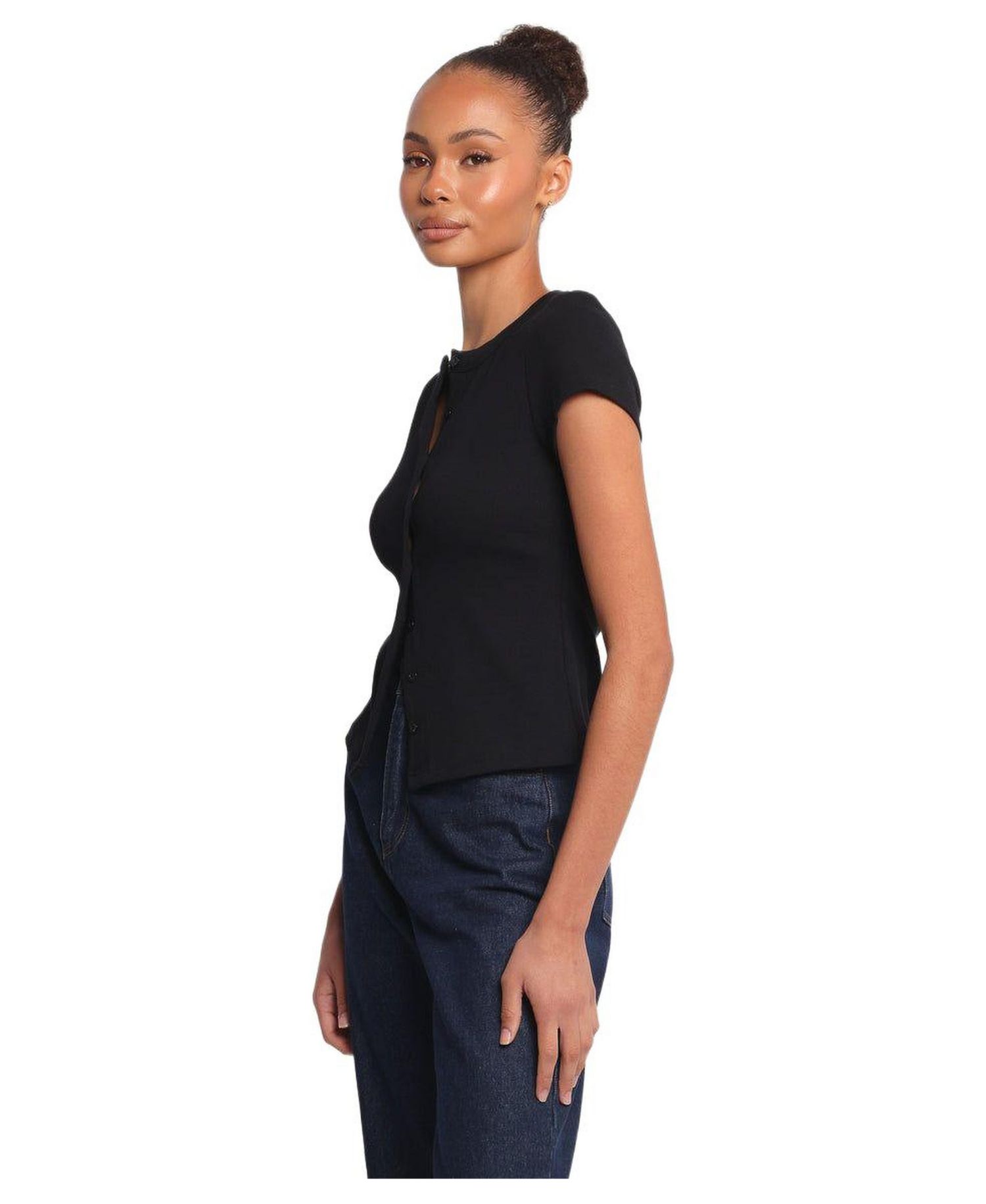 Petal & Pup Women's Tylarah Short Sleeve Cardigan Top