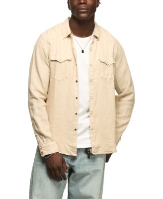 Men's Spread Collar Western Shirt