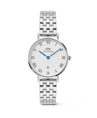 Women's Date Silver-Tone Stainless Steel Watch, 28mm