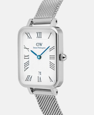 Women's Date Silver-Tone Stainless Steel Watch, 26 mm