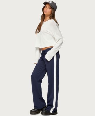Womens Baker Contrast Striped Sweatpants