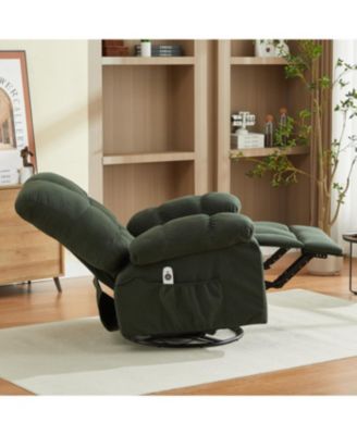 Streamdale Massage Swivel Recliner Chair w/Vibration & Heat, 350LBS Capacity, USB Port