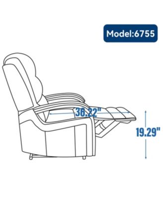 Chenille Lift Recliner w/ Heat & Massage