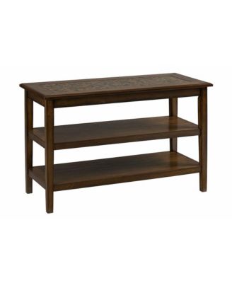 Baroque Sofa 48" Sofa Table with Mosaic Tile Inlay