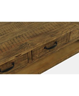 Rustic Farmhouse Solid Wood 50" Coffee Table