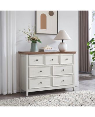 7-Drawer Wood Dresser with Anti-Tipping Device