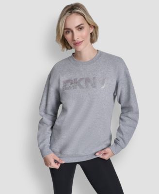 Women's Nolita Rhinestone Logo Crew Neck Sweatshirt