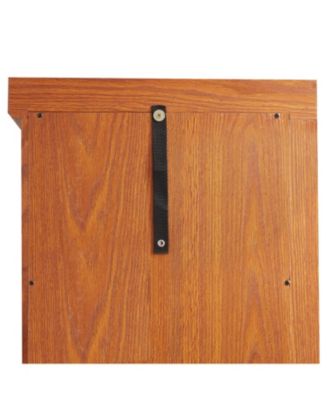 Corner Lighted Curio Cabinet - Dark Oak