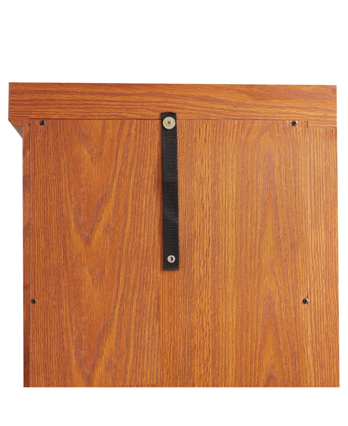 Streamdale Furniture Corner Lighted Curio Cabinet - Dark Oak