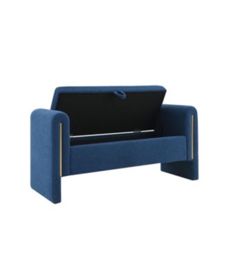 Teddy Bed End Bench with Arms & Storage