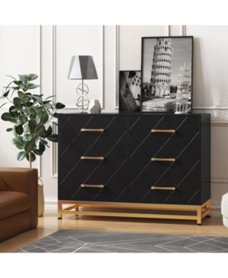 6-Drawer Dresser for Bedroom & Closet Tall Chest with Soft-Close Glides, Anti-Tip Kit | 28.7" H Space Saving Storage Organizer 
