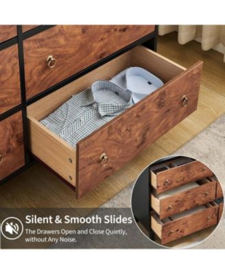 6 Drawers Dresser for Bedroom, Fabric Storage Tower for Living Room, Entryway, Easy Pull Fabric Bins, Chests Organizer