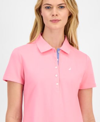 Women's Short-Sleeve Polo-Collar Shirt 