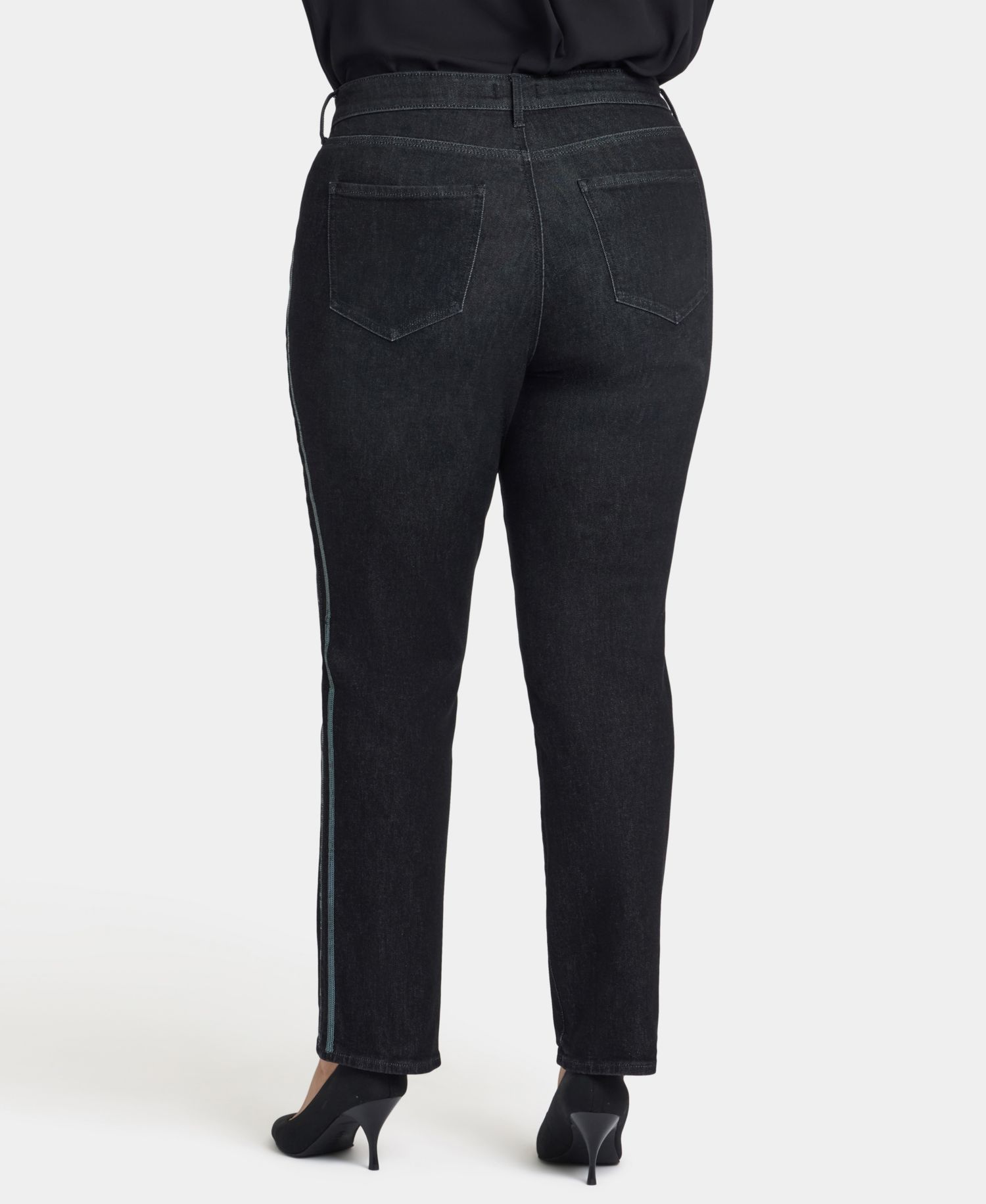 Plus Size Marilyn Straight Sequin Jeans
