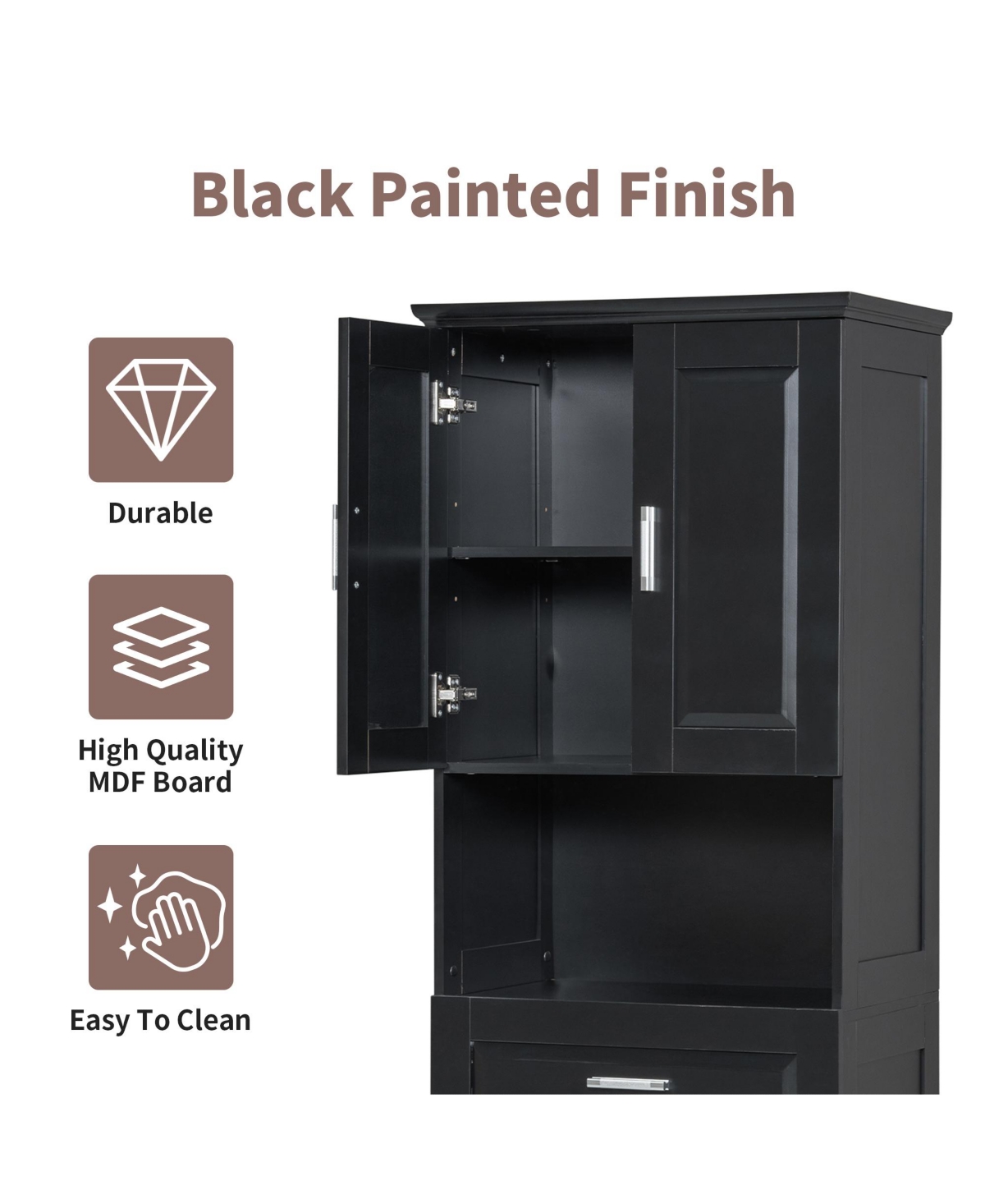 Lovmor High-Quality Mdf Storage Cabinet with Anti-Toppling Device