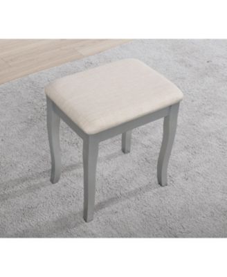 Sanlo Wooden Vanity Make Up Table and Stool Set