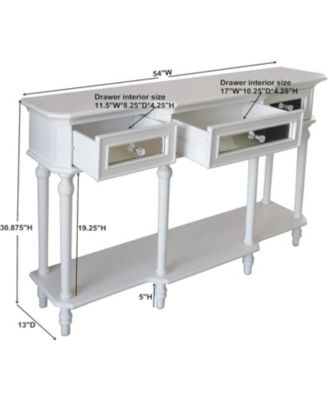 Narod  Traditional 3-Drawer Console Table