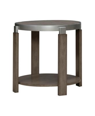 Sutton End Table for Living Room - Bleached Sand