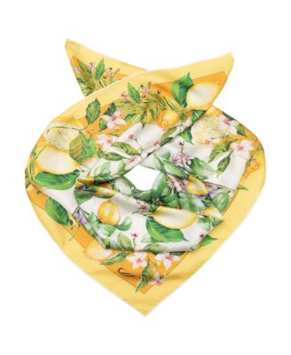 Limoni Fioriti - Silk Foulard for Women