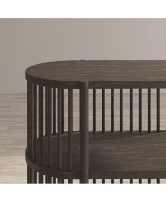 Rhapsody Mid-Century Modern 36" Open Storage Console Bookcase