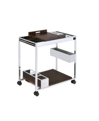 Lisses Chrome Finish Serving Cart