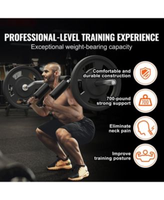 SUGFIT Safety Squat Bar 700 LB Capacity with Shoulder and Arm Pads