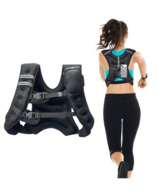 SUGFIT Weighted Vest 30 LB Adjustable Fitness Vest with Reflective Strips