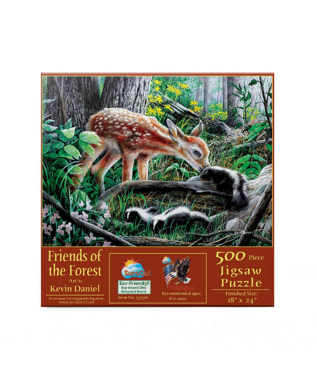 SunsOut Friends of the Forest 500 piece Jigsaw Puzzle for Adults