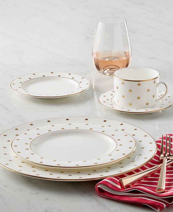 kate spade new york Larabee Road Gold Collection & Reviews - Fine China -  Macy's