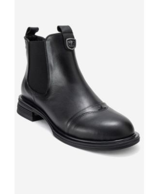 Sidney Leather Buckled Chelsea Boot (Women)