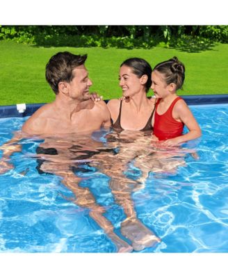 Steel 9'10" x 6'7" x 26" Rectangle Above Ground Pool w/DuraPlus Liner