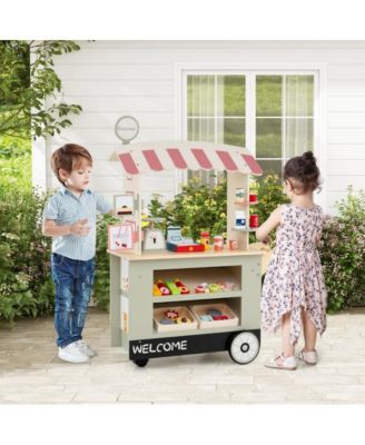 Kids Toy Cart Playset with POS Machine and Scale