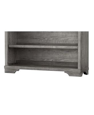 Foundry Traditional Wood Bookcase in Brushed Pewter