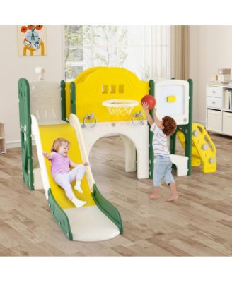 10 in 1 Toddler Slide and Climber Indoor Playset