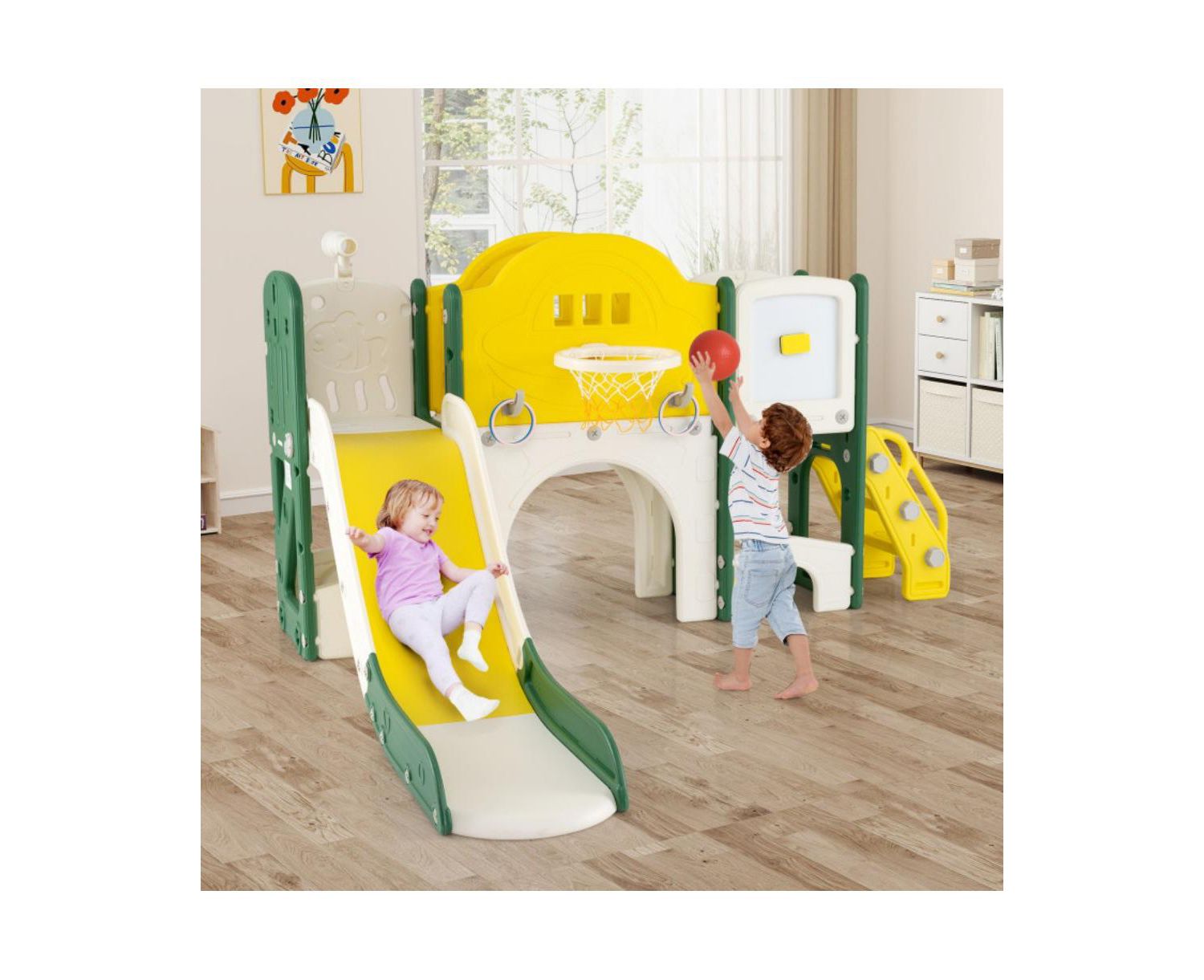 Toddler 10-in-1 Slide and Climber Playset